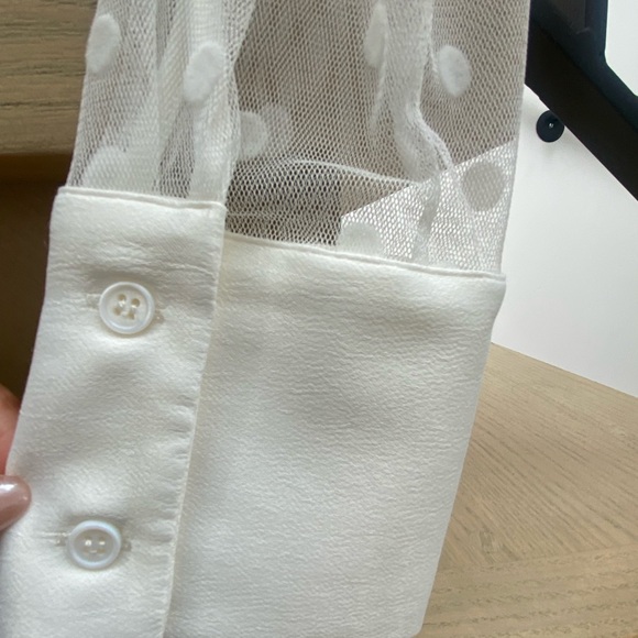 Zara White Polka Dot Maxi Dress - Picture 3 of 6